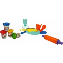 NW NessiWorld Oyun Hamuru Şekillendirme Seti 200 gr 6 Parça Pembe Merdane