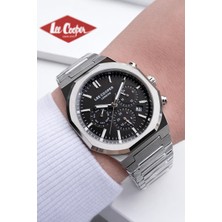 Lee Cooper Çelik Kordon Kadran Özellikleri Aktif 50 mt Suya Dayanıklı Erkek Kol Saati FG.8263.350
