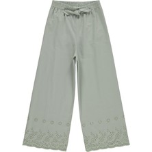 Civil Girls Beli Kemerli 10-13 Yaş Pantolon - Yeşil