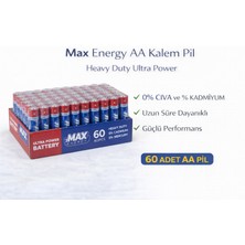 Popüler Sepet Max Energy Aa Kalem Pil 1.5V R6 Heavy Duty Ultra Power 4lü 15 Paket