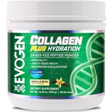 Evogen Collagen Plus Hydration Grass Fed Skin Vitality Joint & Tissue Health | Vanilla 378 gr