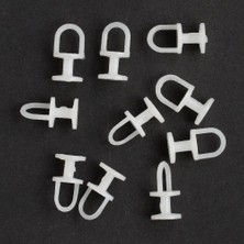 Özfırat Pvc Yapı Loren Perde Düğmesi 10 Adet Yuvarlak Tabanlı