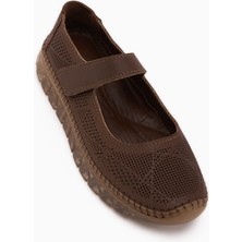 Limoya Solvi Hakiki Deri Kahve Kadın Günlük Ayakkabı