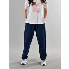 Duxa %100 Pamuk Keten Kumaştan Beli Lastikli ve Bağcıklı Kadın Rahat Kalıp Bol Kesim Günlük Ev Dış Spor Hac Umre Yazlık Baharlık Giyim Hambez Pantolon Eşofman Altı