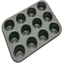 Porlisma Muffin Kek Kalıbı Teflon 12'li