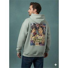 Lenithra Tony Montana Sırt Baskılı Unisex Oversize Hoodie