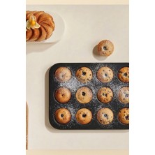 Porlisma Cake Plus Siyah 12'li Muffin Kek Kalıbı 26X 38 cm