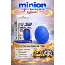 Minion Silikon El Ve Parmak Egzersiz Topu  (Yumuşak-) Mavi