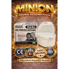 Minion Diş Protez Kutusu Beyaz