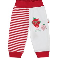 Nova Baby Çilek Kokulu Ribanalı 1-12 Ay Tek Alt Bebe - Ekru