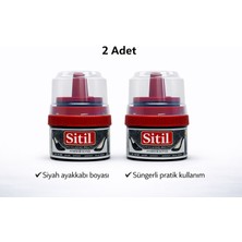 Popüler Sepet Sitil Classic Ayakkabı Boyası Siyah Parlatıcı Süngerli 2 Adet