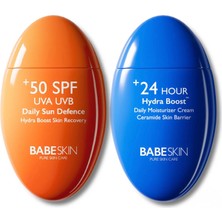 Babeskin +50 SPF Leke Karşıtı Güneş Koruyucu Krem Seti Tüm Cilt Tipleri İçin Suya Dayanıklı