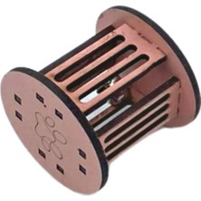 Özfırat Pvc Yapı Buffer®  Mini Silindir Eğlenceli Renkli Sağlam Küçük Pati Izi Şekilli Kedi Oyuncağı