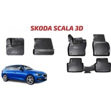 paspasgarajı Paspasgaraji Skoda Scala 3D Havuzlu Paspas 2020-SONRASI