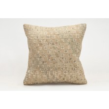 Kilim Wholesale El Yapımı Kilimden Yapılmış Vintage Kırlent Kılıfı, Yün, 40X40 cm