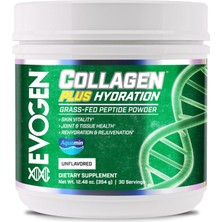Evogen Collagen Plus Hydration Grass Fed Collagen Skin Joint & Tissue Health Unflavored