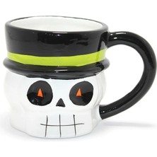 MiraLive Centilmen Iskelet Figürlü 3D Kabartmalı Kupa Bardak ALK4898