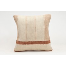 Kilim Wholesale El Yapımı Kilimden Yapılmış Vintage Kırlent Kılıfı, Yün, 40X40 cm