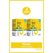 Ocean D3K2 Damla 20 ml 2 Adet D ve K Vitaminleri İçeren Sporcu Besini Türkiye Menşeli