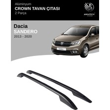 Turtle Dacıa Sandero 2013-2020 Crown Tavan Çıtası -Siyah