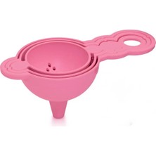 Özfırat Pvc Yapı Buffer® Pratik Yumurta Süzgeci Mini Süzgeç Huni Seti Hepsi Bir Arada