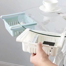 Özfırat Pvc Yapı Buffer® Çok Amaçlı Uzayıp Kısalabilir Buzdolabı Düzenleyici Sepeti Rafı