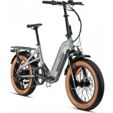 Kron Loop Coaster Gaz Kollu ve Hidrolik Frenli Elektrikli Katlanır Bisiklet (2026 Model)