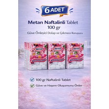 Popüler Sepet Metan Naftalinli Tablet 100 gr Güve Önleyici Dolap ve Çekmece Koruyucu 6 Adet