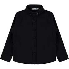 Civil Boys Yelken Nakışlı 6-9 Yaş Gömlek - Siyah