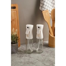 Porlisma Sprey Yağdanlık Sıvı Yağ Spreyi Yağlık - Airfryer Püskürtme Yağdanlık Beyaz 300ML