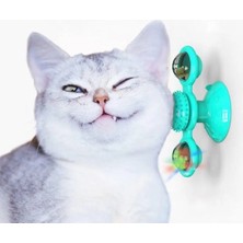 Özfırat Pvc Yapı Buffer® Pet Malzemeleri Vantuzlu Fırıldak Toplu Dönen Şeffaf Depo Tasarım Interaktif Kedi Oyuncağı