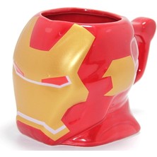MiraLive Marvel Iron Man 3D Kabartmalı Kask Tasarımlı Kupa Bardak ALK4541
