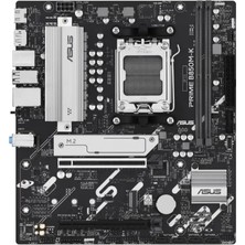 Asus Prıme B850M-K Ddr5 8400MHZ 1xhdmı 1xdp 2xm.2 Usb2.0 Matx Am5(Amd Am5 9000/8000/7000 Serileri Ile Uyumlu)