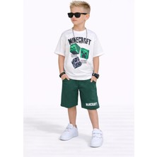 Jeliboom Erkek Çocuk Kısa Kol Şortlu Takım 116961 Yeşil