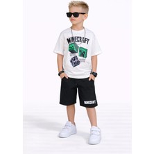 Jeliboom Erkek Çocuk Kısa Kol Şortlu Takım 116961 Siyah