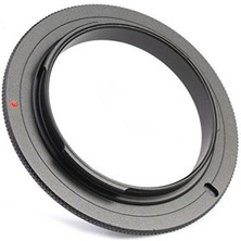 Mettzchrom 52MM Ters Makro Adaptörü Sony Nex İçin Geniş Açı Lensler ile Uyumlu Siyah