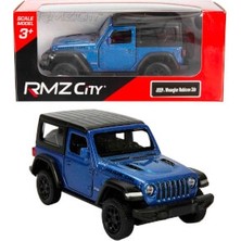 Montreal 1:32 Rmz City Jeep Serisi Die Cast Çek Bırak Model (Mavi Jeep Wrangler Rubicon 2dr) ( 1 Adet )