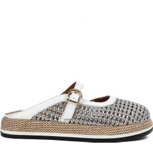 Celal Gültekin Kadın Gümüş Önü Kapalı Deri Terlik