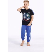 Tarık Erkek Çocuk Future Top Kısa Kollu Garson  Pijama Takımı 3604041