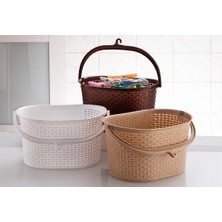 Özfırat Pvc Yapı Hasır Görünümlü Mandal Sepeti