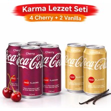 Coca-Cola Cherry Vanilla Karma Set 6’lı 330 ml (4 Cherry + 2 Vanilla)