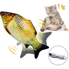 Özfırat Pvc Yapı Hareketli Balık Kedi Oyuncağı Şarjlı