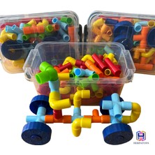 Herpa Toys Herpatoys Boru LEGO Seti 100 Parça Eğitici Yapı Oyuncağı