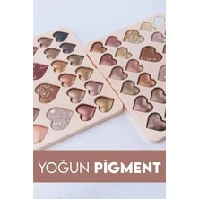 Özfırat Pvc Yapı 28'li Sedefli Shine Kalp Far Paleti - 2'li Set