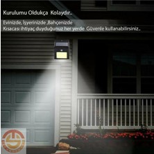 Özfırat Pvc Yapı Hareket Sensörlü Solar 48 LED Bahçe Lambası