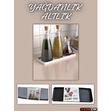 Keskon Silikon Yağlık Standı Altlık – Organizer, Sunumluk, Sabunluk ve Deterjanlık Altlığı,şık Düzenleyici