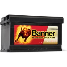 Banner Running Bull Agm 58001 12 V 80 Ah ( - + )