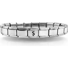 Özfırat Pvc Yapı Kişiye Özel Ş Harfli Çelik Bileklik – Italyan Charm Bilezik, Ayarlanabilir Zarif Tasarım