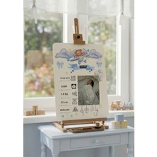 Atelier Baskı Kişiye Özel Bebek Doğum Panosu -Poster- Fotoğraflı A4 Parlak Fotoğraf Kağıdı (Çerçevesiz)