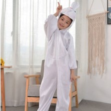 Emh Store Çocuk Tavşan Kostümü Beyaz Renk 6-7 Yaş 120 cm